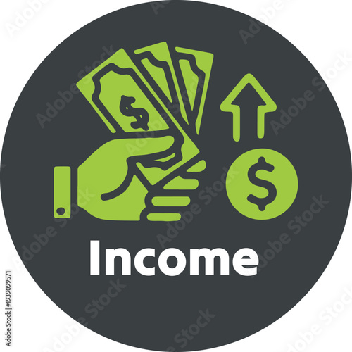Income and Financial Growth Icon