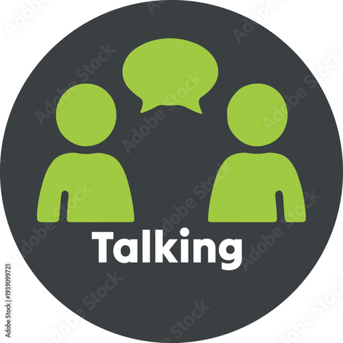 Talking Communication Icon