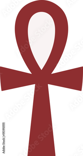 Ancient ankh symbol Egyptian life cross spiritual sign icon