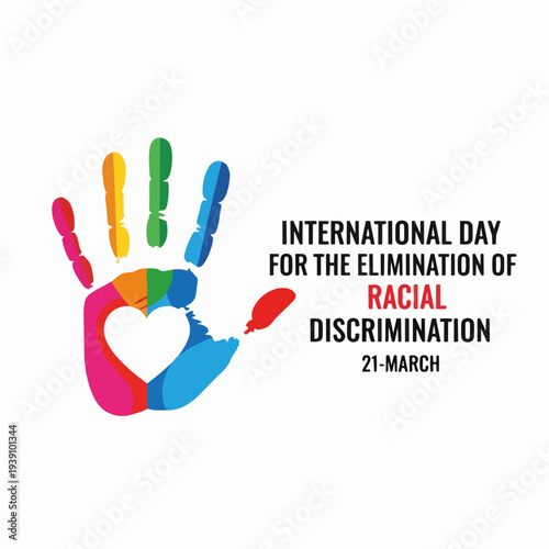 International Day for the Elimination of Racial Discrimination handprint.