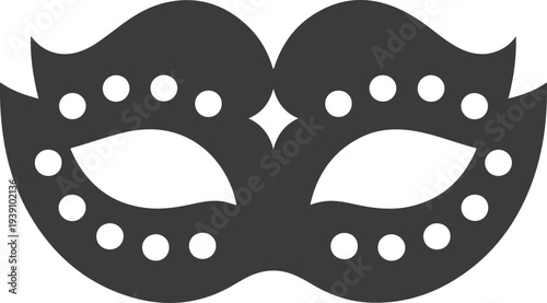 Venetian carnival mask masquerade costume party decorative mask icon