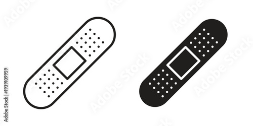 Band aid icon symbol set. Icon design vectors