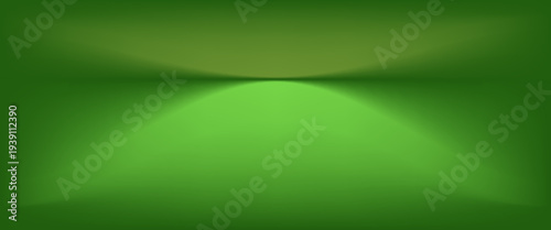 Abstract gradient podium background. Empty green 3D studio background. Clean scene for product presentation mockup template. eps 10