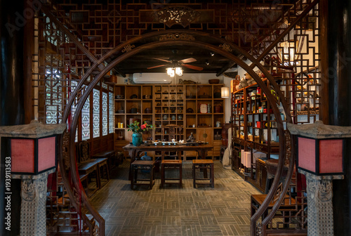 Obraz na płótnie Chinese style decoration style tea room