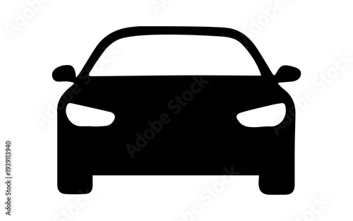 Simple doodle car vehicle icon silhouette