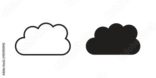 Cloud icon symbol set. Icon design vectors