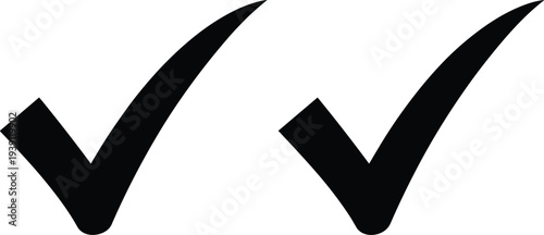 check mark icon set, tick symbol illustration, approval sign vector, correct mark graphic, verification symbol design, checklist confirmation icon