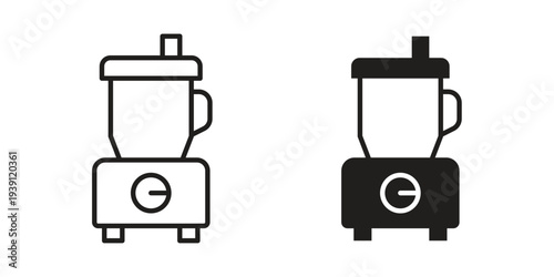 Food processor icon symbol set. Icon design vectors