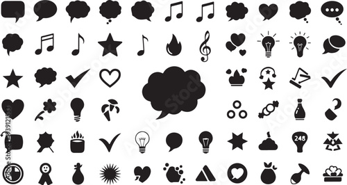 Set of 40 social media icons vector