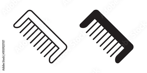Hair brush icon symbol set. Icon design vectors