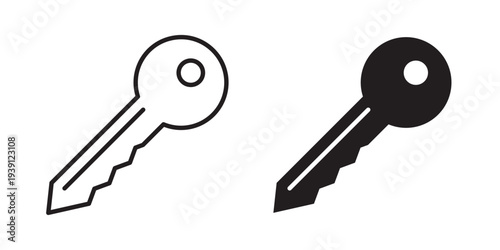 key icon symbol set. Icon design vectors