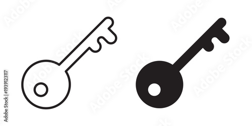 key icon symbol set. Icon design vectors