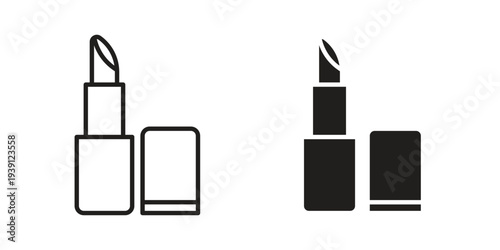 Lipstick icon symbol set. Icon design vectors
