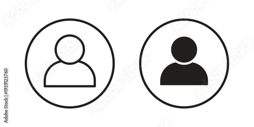 Login icon symbol set. Icon design vectors