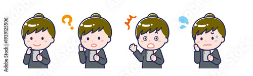 スマートフォンを使う「学生」の女性