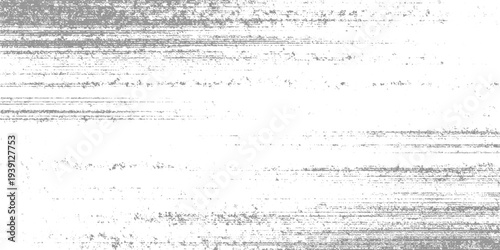 Abstract horizontal grey lines and speckles on white background texture