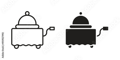 Room service icon symbol set. Icon design vectors