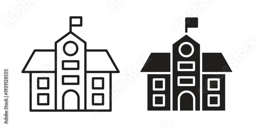 school icon symbol set. Icon design vectors