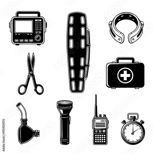 First Aid and Emergency Rescue Medical Equipment Set