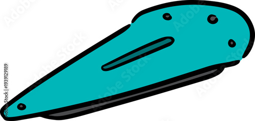 Hand drawn illustration of bicycle saddle