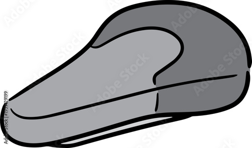 Hand drawn illustration of bicycle saddle