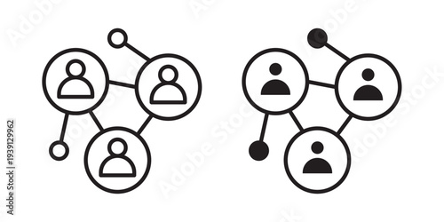 Social network icon symbol set. Icon design vectors