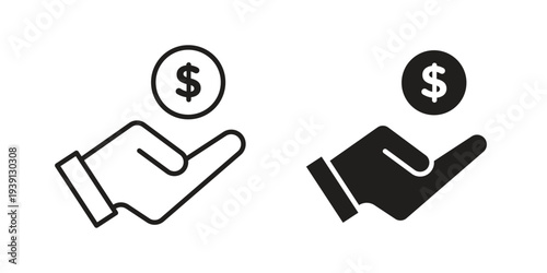sponsorship icon symbol set. Icon design vectors