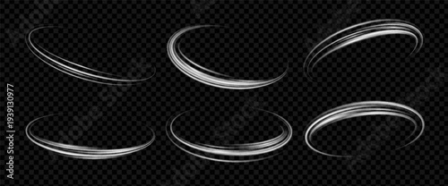 Glow spin with effect and wind for light or swirl. White line with ring and sparkle and effect. Glow with spin and tornado for movement or blue, magic with isolated and shine for new or gold.