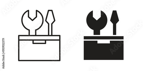 Toolbox icon symbol set. Icon design vectors