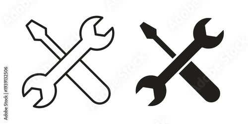 Tools and Service icon symbol set. Icon design vectors