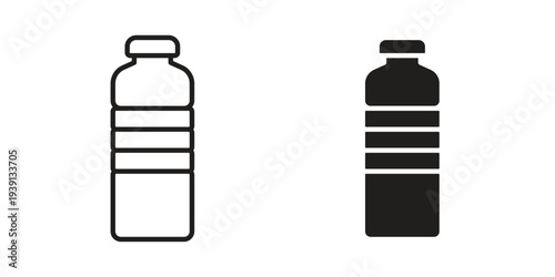 Water bottle icon symbol set. Icon design vectors