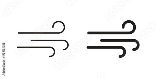 Wind icon symbol set. Icon design vectors