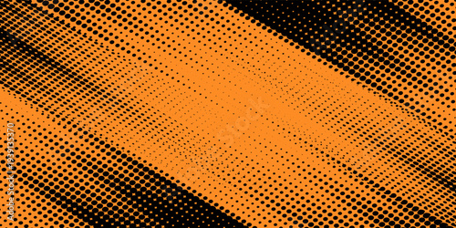 orange black brush Car sticker wrap pattern banner abstract sporty lines black orange color combination grunge brush modern pattern racing motorsport vector design, Eps 10.