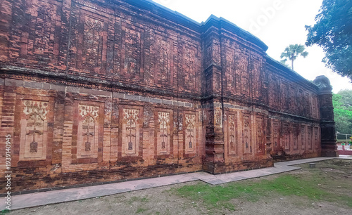 Ancient Terracotta Temple Wall