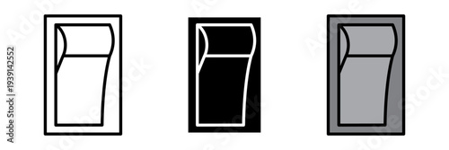 A modern switch icon in colored, filled, and stroke vector style representing toggle control, on-off functionality, and settings interaction.