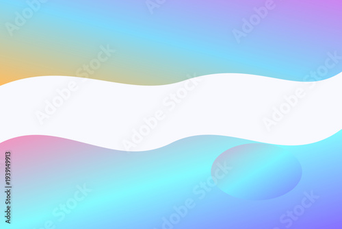 Abstract colorful gradient fluid shapes background with smooth flowing waves modern vector design