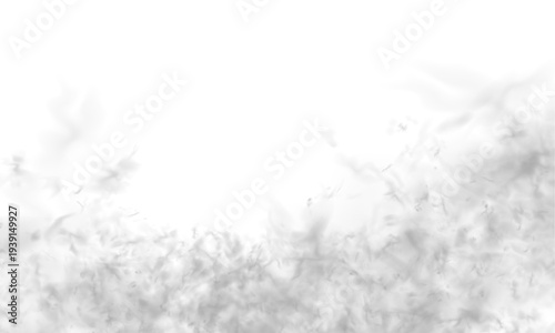 Grey smoke drifts in soft smoky layers with mist, steam. Fog, vapor cloud shapes while distant thunder grows into storm energy. Realistic atmospheric phenomena glow with fire burning flame. PNG vector