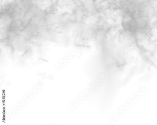 Cloud drifts through vapor while fog spreads slowly in air. Grey smoke rises with mist, steam, smoky glow from fire burning flame. Thunder, storm, realistic atmospheric phenomena in motion. PNG vector