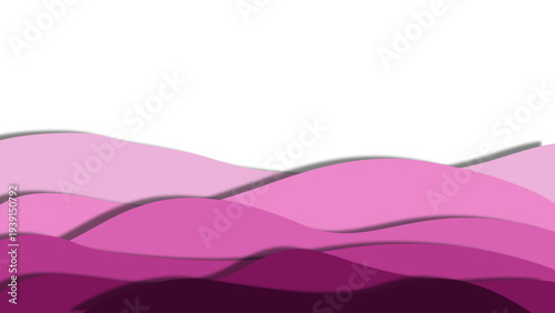 Abstract purple wave pattern on white background, digital art, modern design element, wavy lines, vibrant colors, creative wallpaper