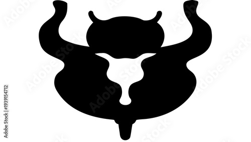 Human Bladder Black Silhouette PNG, Anatomy Organ Icon
