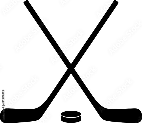 Crossed Hockey Sticks Icon