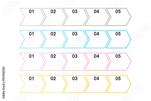 インフォグラフィックの素材として使えるフローチャート