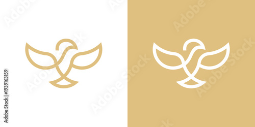 Dual meaning logo combining eagle and freedom elements, symbolizing strength, vision, independence, leadership, and the spirit of limitless possibilities.