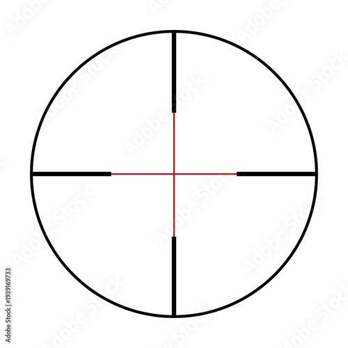 Sniper rifle aim isolated on transparent background. Crosshair target choose destination icon. Aim shoot focus cursor. Bullseye mark targeting. Game aiming sight dot pointer. Vector PNG