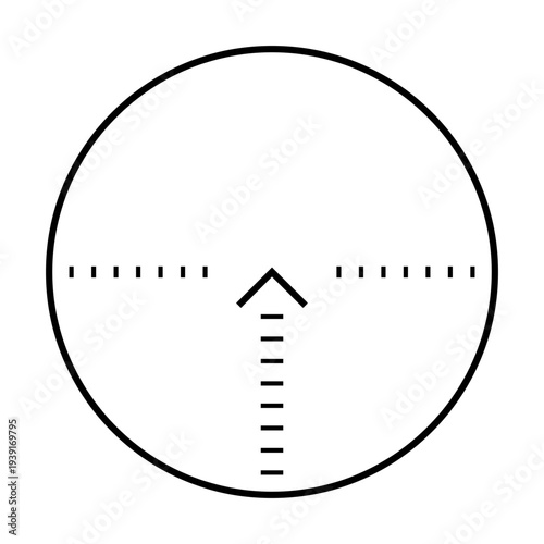 Sniper rifle aim isolated on transparent background. Crosshair target choose destination icon. Aim shoot focus cursor. Bullseye mark targeting. Game aiming sight dot pointer. Vector PNG