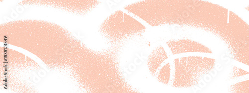 Soft Peach Spray Paint Background with Swirls and Drips - Abstract Artistic Texture