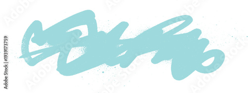 Abstract light blue graffiti scribble and spray paint texture, dynamic background