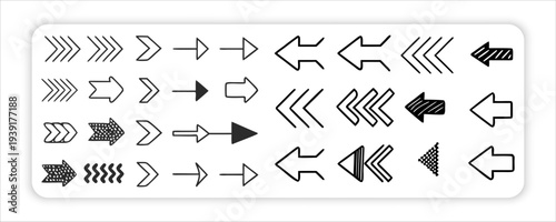 Hand-Drawn Arrow Icons Collection web design, graphic elements