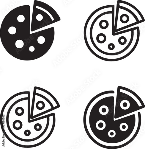 Isolated Tasty Pizza Food Icon Design, Tasty Pizza Food icon, Tasty Pizza Food vector, delicious fast food graphic, restaurant menu illustration, pizza meal concept