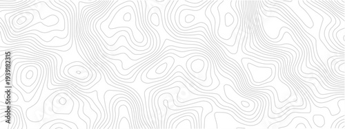 Abstract terrain map contour line seamless pattern geometric grid landscape technology modern white background